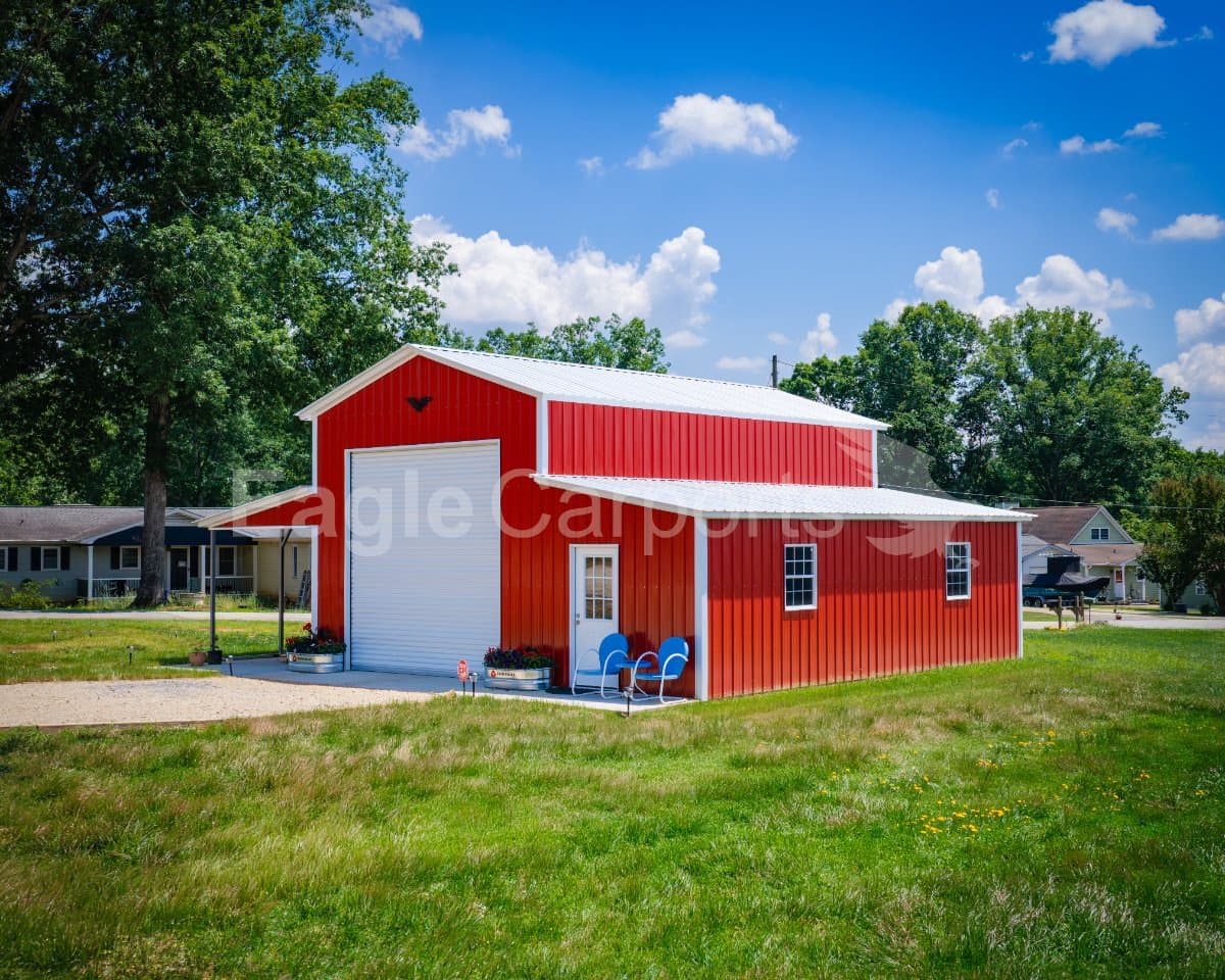 38x30x14/8 Metal Barn — FB419