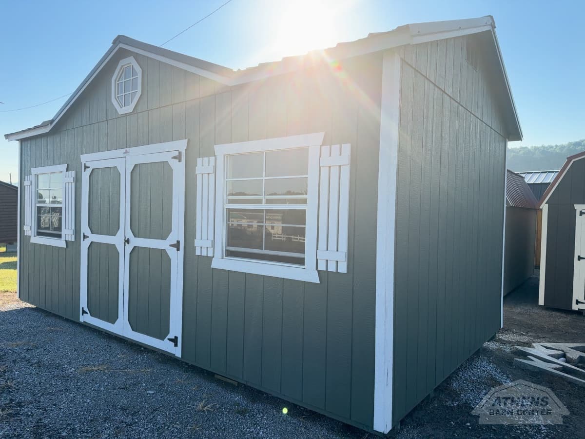 12x20 Painted Side Utility Garage — photo 2