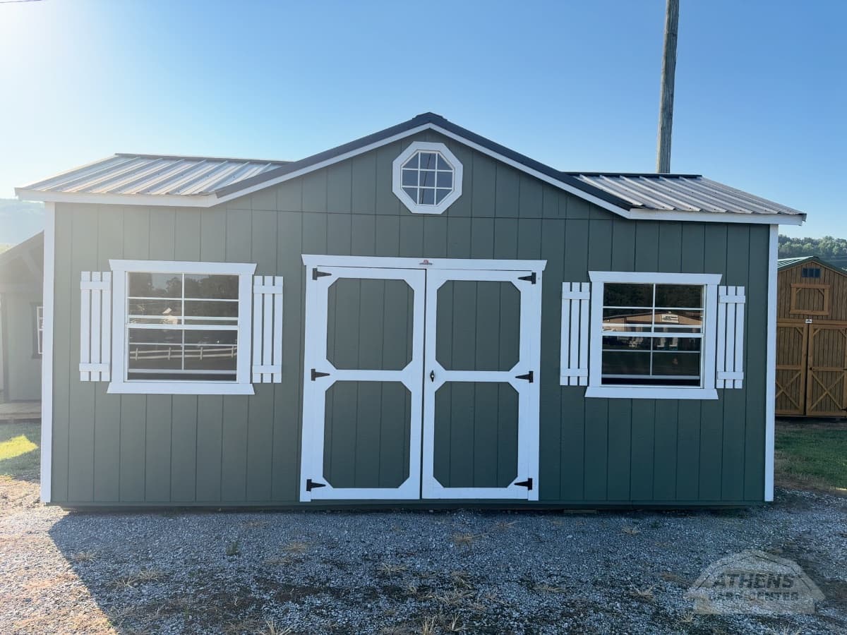 12x20 Painted Side Utility Garage — photo 3