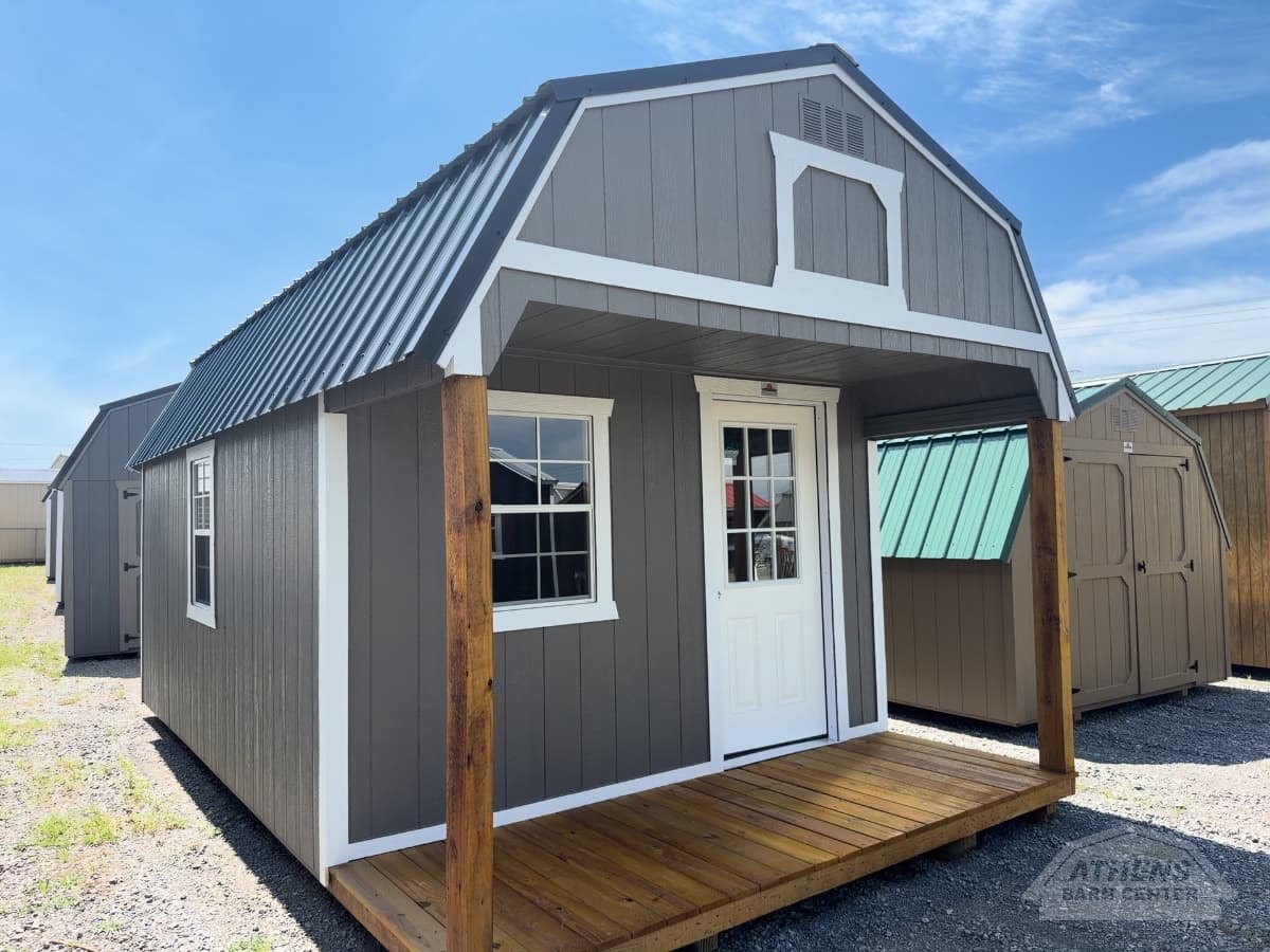 12x20 Painted Deluxe Lofted Barn Cabin — photo 2