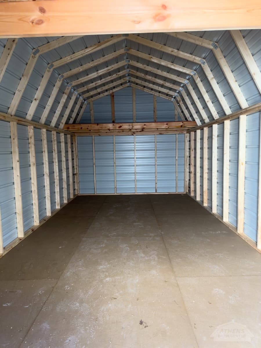 12x24 Horizontal Metal Lofted Barn — photo 3