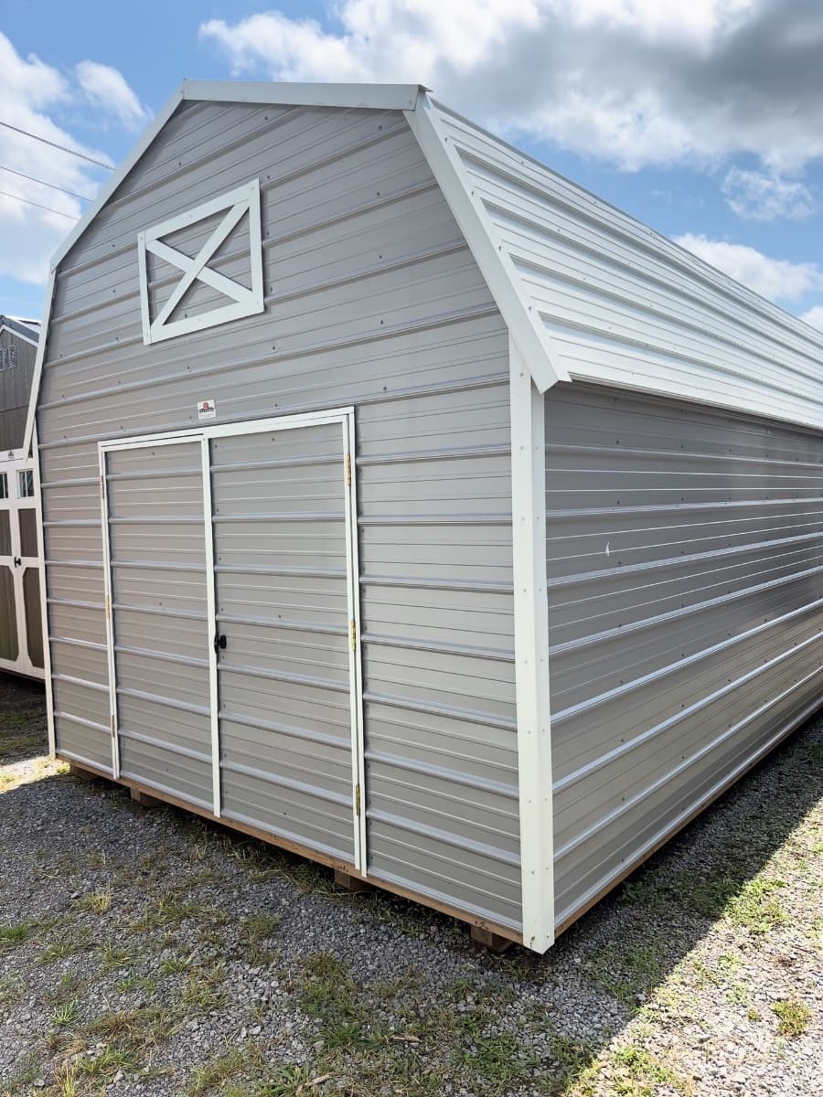 12x24 Horizontal Metal Lofted Barn — photo 1