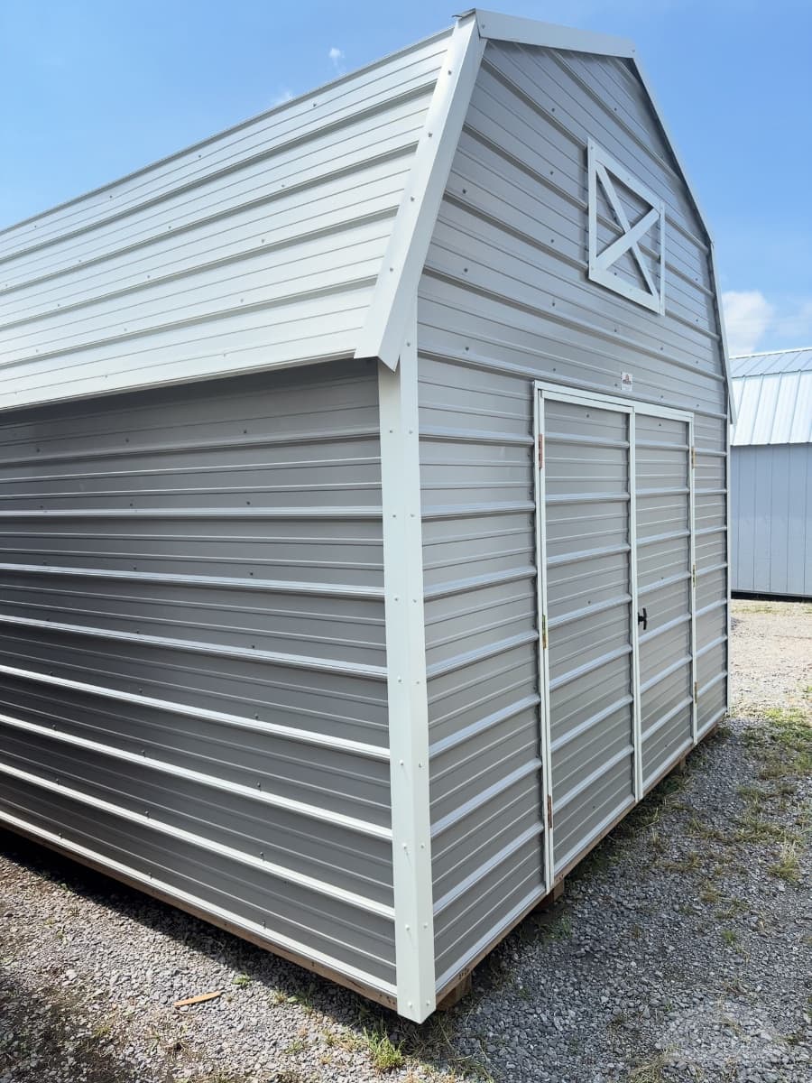 12x24 Horizontal Metal Lofted Barn — photo 2