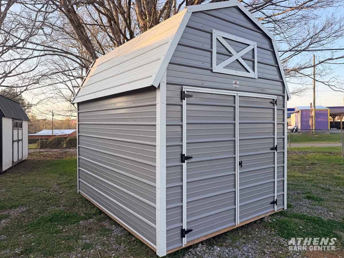 8x10 Horizontal Metal Lofted Barn