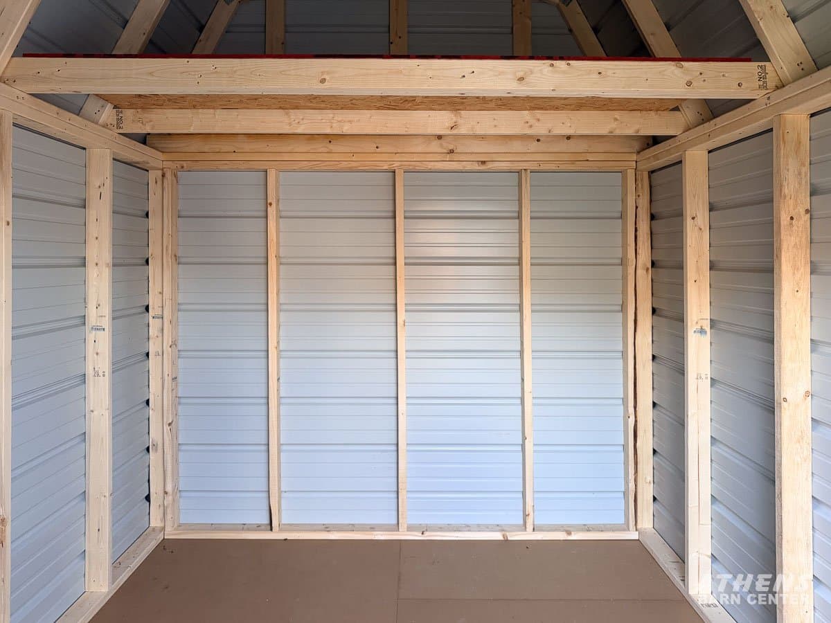 8x10 Horizontal Metal Lofted Barn — photo 2
