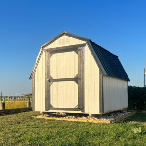 10x20 Painted Utility Dormer, Red with White Trim