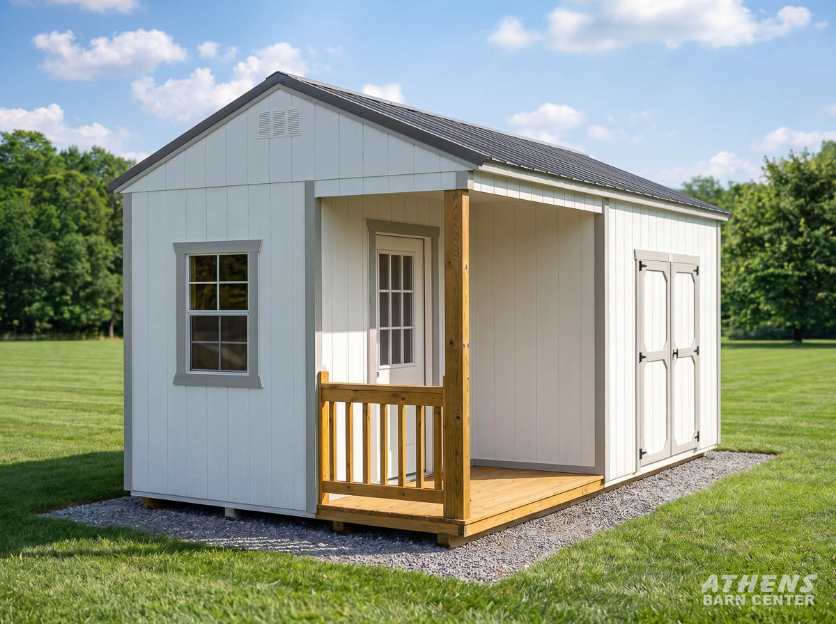 Utility Side Porch Cabin