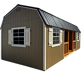 Lofted Center Porch Cabin