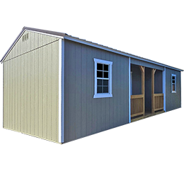 Utility Center Porch Cabin